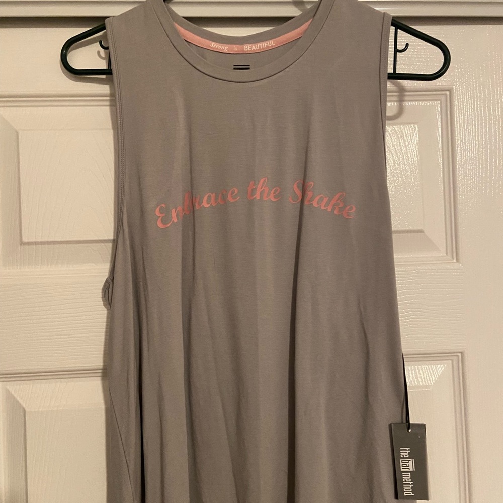 The Bar Method NWT Embrace The Shake muscle tank size L large